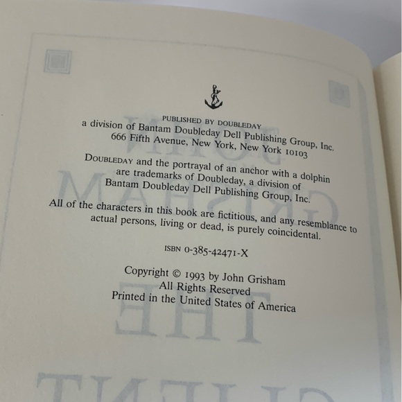 First Edition The Client by John Grisham - Picture 5 of 5